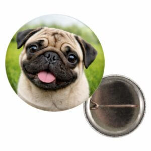 25mm button met speld