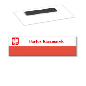 Naambadge Kunstof 74x20mm