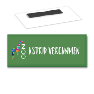 Naambadge Kunstof 74x40mm