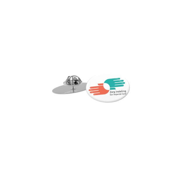 Pin slim ovaal 28x19mm