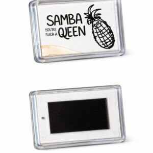 Rechthoekige koelkastmagneet harde kunststof behuizing 35x50mm