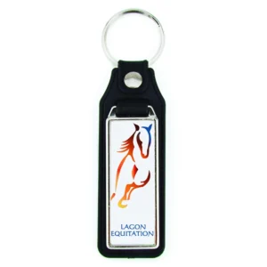 Rechthoekige sleutelhanger 18x50mm