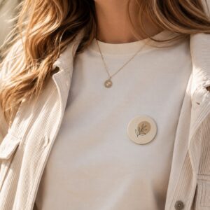 Gedragen 31mm button met extra sterke magneet