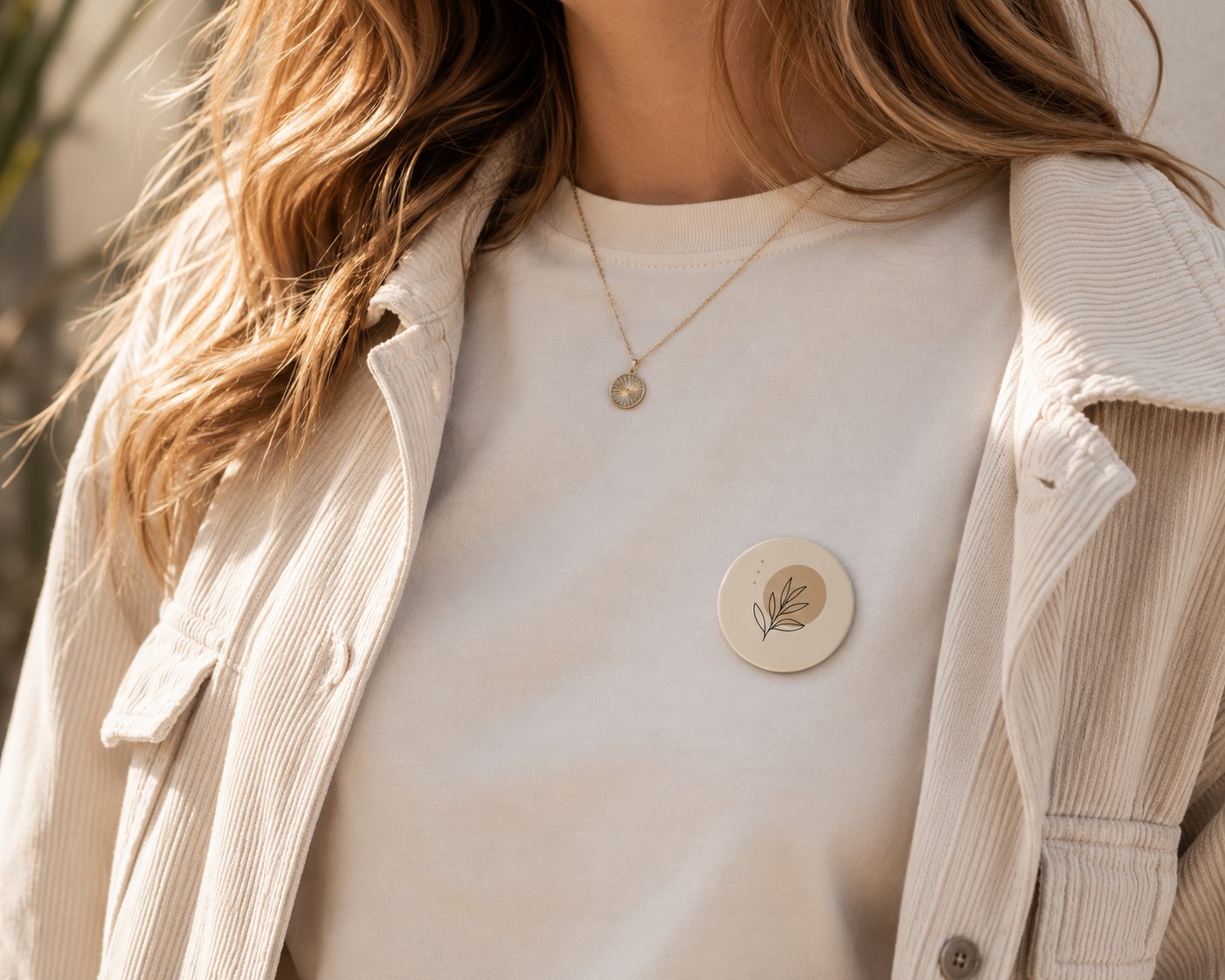 Gedragen 31mm button met extra sterke magneet