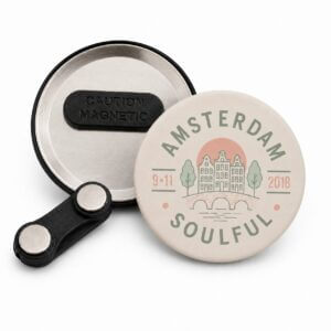 matte button 56mm dubbele magneet