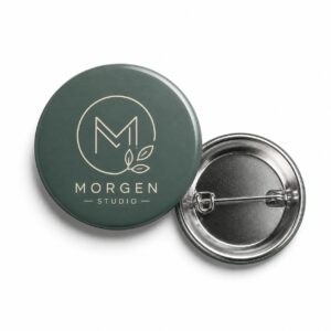 Ronde button 37mm met speld en eigen ontwerp