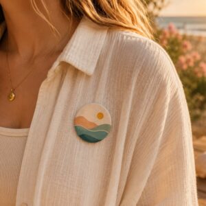 Gedragen 44mm button met extra sterke magneet
