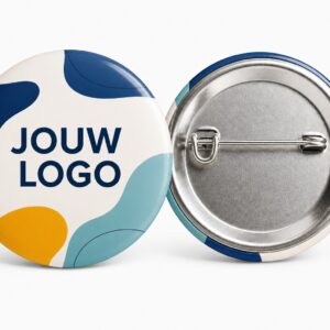 Ronde button 44mm met speld en full color bedrukking
