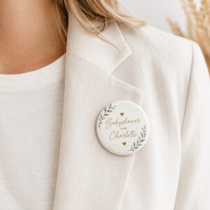56mm button met extra sterke kledingmagneet voor babyshower