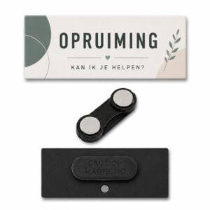 Rechthoekige kledingmagneet 38x114mm
