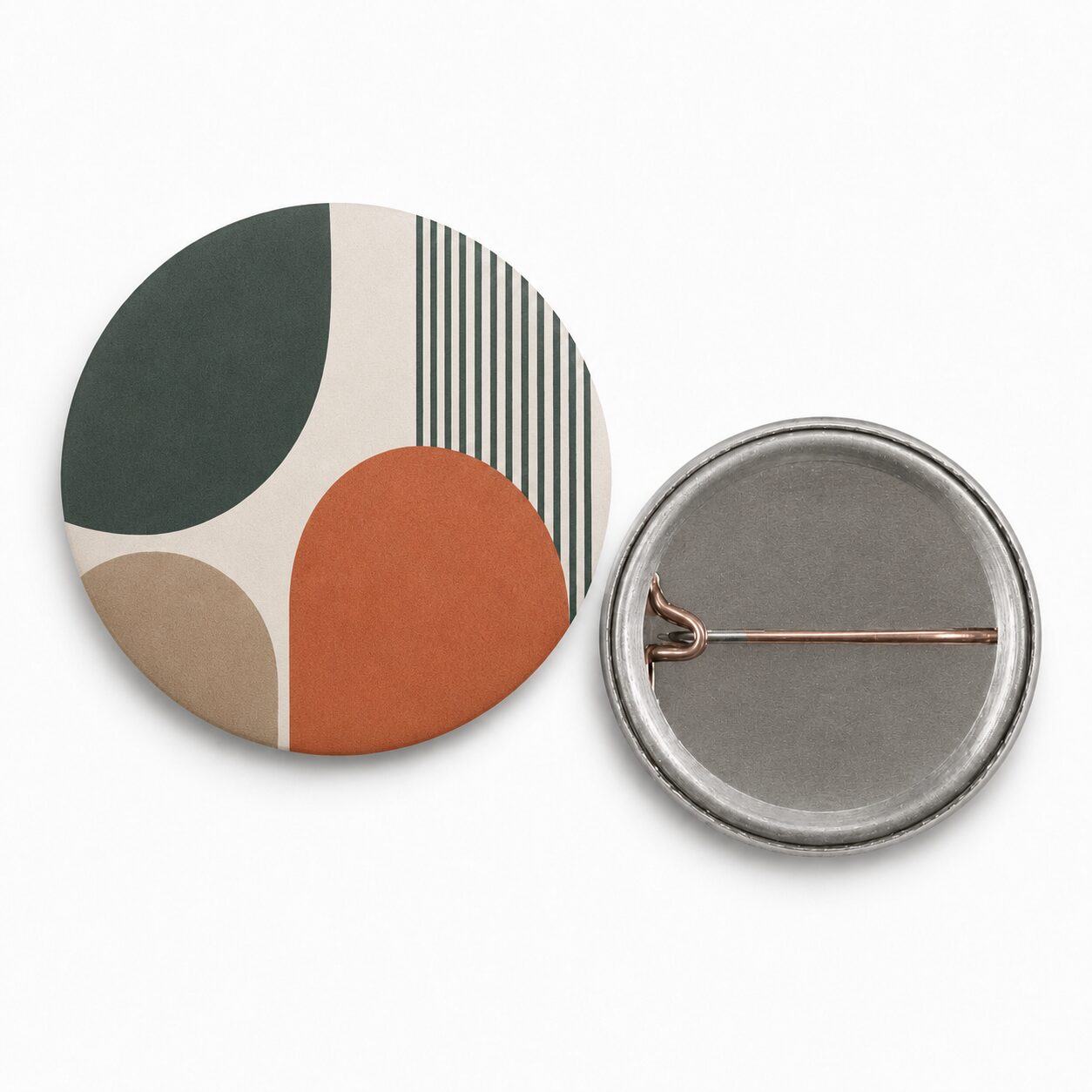 matte button 25mm met speld