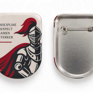 Vlag vormige button met speld 70x50mm